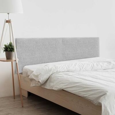 DHOME Tête de lit en Lin Naturel uni tapissée Chambre à Coucher Moderne Top Trending (Gris Clair, 180cm Double (Lits 180/190)) - Publicité DHOME Tête de lit en Lin Naturel uni tapissée Chambre à Coucher Moderne Top Trending (Gris Clair, 180cm Double (Lits 180/190)) - Publicité