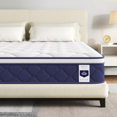 BedStory Matelas 120x190 cm, 20 cm d'épaisseur ressorts ensachés silencieux, fermeté moyenne, matériaux doux, certifié Oeko-Tex - Publicité BedStory Matelas 120x190 cm, 20 cm d'épaisseur ressorts ensachés silencieux, fermeté moyenne, matériaux doux, certifié Oeko-Tex - Publicité