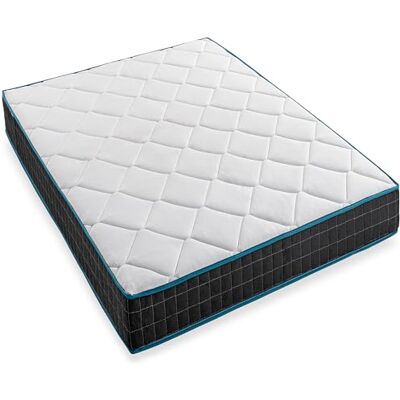 BLUE MOON Matelas Premium Atmosphere 160x200cm. 7 Zones de Confort. Épaisseur 19 cm. Ressorts Ensachés. Fabriqué en Belgique. Garantie 10ans - Publicité BLUE MOON Matelas Premium Atmosphere 160x200cm. 7 Zones de Confort. Épaisseur 19 cm. Ressorts Ensachés. Fabriqué en Belgique. Garantie 10ans - Publicité