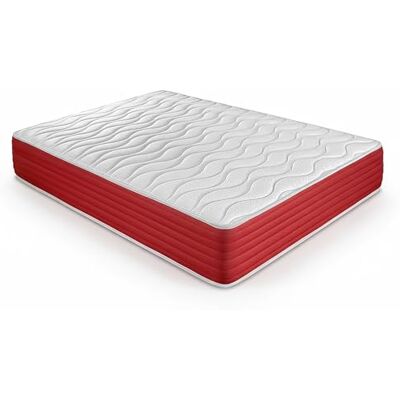 DUÉRMETE ONLINE Matelas à mémoire de Forme Lite réversible, Ferme et Confortable, Face Hiver/été, Blanc, Hauteur 25 cm, 90 x 190 cm - Publicité DUÉRMETE ONLINE Matelas à mémoire de Forme Lite réversible, Ferme et Confortable, Face Hiver/été, Blanc, Hauteur 25 cm, 90 x 190 cm - Publicité