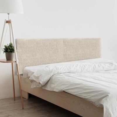 DHOME Tête de lit en Lin Naturel uni tapissée Chambre à Coucher Moderne Top Trending (Beig, 180cm Double (Lits 180/190)) - Publicité DHOME Tête de lit en Lin Naturel uni tapissée Chambre à Coucher Moderne Top Trending (Beig, 180cm Double (Lits 180/190)) - Publicité