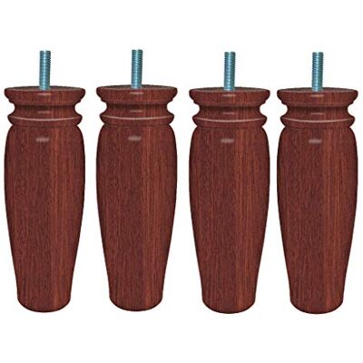 Margot 3700527844503 Royal Rustique Lot de 4 Pieds de lit Bois Acajou Hauteur 15 cm - Publicité Margot 3700527844503 Royal Rustique Lot de 4 Pieds de lit Bois Acajou Hauteur 15 cm - Publicité