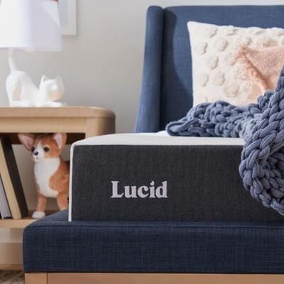 LUCID Matelas mémoire de forme 20 cm epaisseur, Souple Infusé de gel rafraîchissant & Charbon de bambou, Oeko-Tex, 160x190 cm, 2 personnes, Blanc - Publicité LUCID Matelas mémoire de forme 20 cm epaisseur, Souple Infusé de gel rafraîchissant & Charbon de bambou, Oeko-Tex, 160x190 cm, 2 personnes, Blanc - Publicité