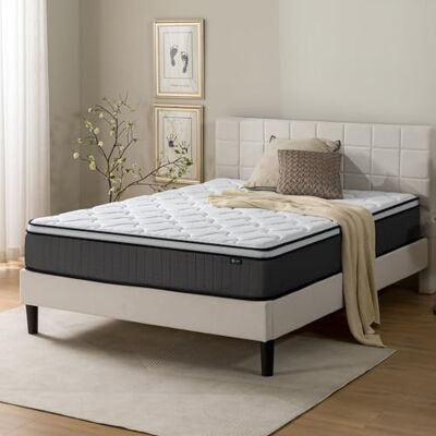 Zinus Tight Top Matelas à Ressorts ensachés 140 x 200 cm Matelas orthopédique avec fermeté Moyenne Rembourrage recyclé et Mousse Haute densité pour Plus de Confort Hauteur 25 cm Certifié - Publicité Zinus Tight Top Matelas à Ressorts ensachés 140 x 200 cm Matelas orthopédique avec fermeté Moyenne Rembourrage recyclé et Mousse Haute densité pour Plus de Confort Hauteur 25 cm Certifié - Publicité