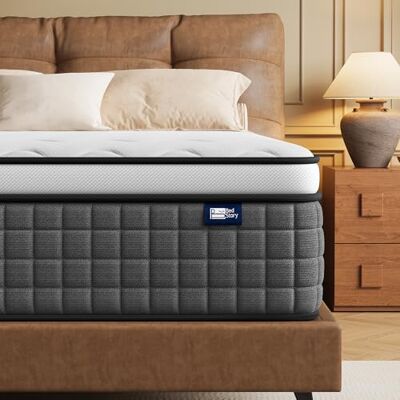 BedStory Matelas 90x190-30 cm Matelas Ressorts Ensaches Mousse à Mémoire de Forme Confort Ferme Isolation des Mouvements Matelas Luxe Soutien Lombaire Durable & Respirant - Publicité BedStory Matelas 90x190-30 cm Matelas Ressorts Ensaches Mousse à Mémoire de Forme Confort Ferme Isolation des Mouvements Matelas Luxe Soutien Lombaire Durable & Respirant - Publicité