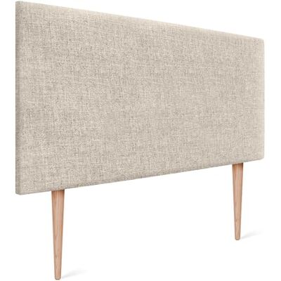 DHOME Tête de lit moderne tapissée en lin naturel lisse pour chambre à coucher Top Trending (lin naturel, 90 x 105 cm avec pieds (lits 70/80/90)) - Publicité DHOME Tête de lit moderne tapissée en lin naturel lisse pour chambre à coucher Top Trending (lin naturel, 90 x 105 cm avec pieds (lits 70/80/90)) - Publicité