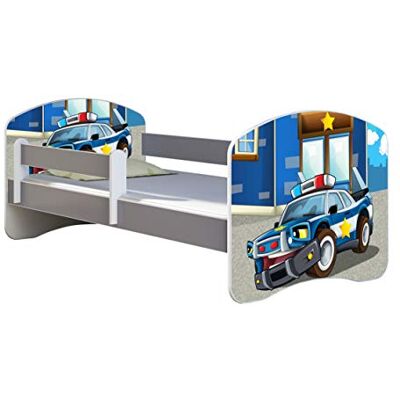 ACMA Lit Enfant Junior Sommier à Lattes Matelas sommier Gratuite Gris Meubles pour Enfants II (38 Police, 160 x 80 cm) - Publicité ACMA Lit Enfant Junior Sommier à Lattes Matelas sommier Gratuite Gris Meubles pour Enfants II (38 Police, 160 x 80 cm) - Publicité