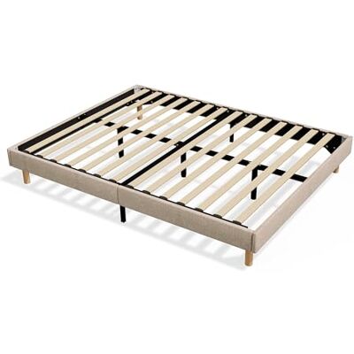 TEENO Sommier Tapissier 140x200 cm Beige à 14 Lattes Charge Max 250kg Lit 2 Personnes Durable pour Longue Utilisation Sûr pour Couple Adulte - Publicité TEENO Sommier Tapissier 140x200 cm Beige à 14 Lattes Charge Max 250kg Lit 2 Personnes Durable pour Longue Utilisation Sûr pour Couple Adulte - Publicité