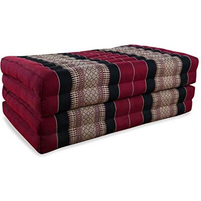 Livasia Matelas Pliable Durable en kapok 200x80x8cm Matelas d’invité, Matelas Pliable pour camionnette, Tapis de Yoga, Lit d’invité Pliable, Chaise Longue pour Le Jardin et Le Balcon (Rouge/Noir) - Publicité Livasia Matelas Pliable Durable en kapok 200x80x8cm Matelas d’invité, Matelas Pliable pour camionnette, Tapis de Yoga, Lit d’invité Pliable, Chaise Longue pour Le Jardin et Le Balcon (Rouge/Noir) - Publicité