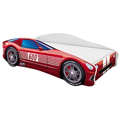 ACMA Lit Voiture Enfant 160x80 cm Modèle 1 avec Matelas et Sommier à Lattes Lit Junior Voiture pour Garçon, Lit Enfant Design Voiture pour Chambre d’Enfant avec Barrière de Sécurité - Publicité ACMA Lit Voiture Enfant 160x80 cm Modèle 1 avec Matelas et Sommier à Lattes Lit Junior Voiture pour Garçon, Lit Enfant Design Voiture pour Chambre d’Enfant avec Barrière de Sécurité - Publicité