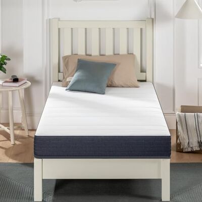 Zinus Matelas en Mousse Confort Suprême 90 x 190 cm, Hauteur 16 cm, Fermeté Moyenne, Matelas en Boite, Oeko-TEX - Publicité Zinus Matelas en Mousse Confort Suprême 90 x 190 cm, Hauteur 16 cm, Fermeté Moyenne, Matelas en Boite, Oeko-TEX - Publicité