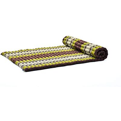 LEEWADEE Tapis Thai Enroulable Large 190 x 100 cm Kapok Tapis de Sol Massage & Sommeil Alternative Futon - Publicité LEEWADEE Tapis Thai Enroulable Large 190 x 100 cm Kapok Tapis de Sol Massage & Sommeil Alternative Futon - Publicité