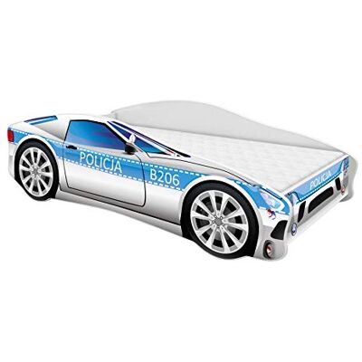 ACMA Lit Voiture Enfant 160x80 cm Modèle 9 avec Matelas et Sommier à Lattes Lit Junior Voiture pour Garçon, Lit Enfant Design Voiture pour Chambre d’Enfant avec Barrière de Sécurité - Publicité ACMA Lit Voiture Enfant 160x80 cm Modèle 9 avec Matelas et Sommier à Lattes Lit Junior Voiture pour Garçon, Lit Enfant Design Voiture pour Chambre d’Enfant avec Barrière de Sécurité - Publicité