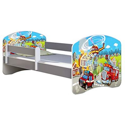ACMA Lit Enfant Junior Sommier à Lattes Matelas sommier Gratuite Gris Meubles pour Enfants II (36 Sapeurs Pompiers, 140 x 70 cm) - Publicité ACMA Lit Enfant Junior Sommier à Lattes Matelas sommier Gratuite Gris Meubles pour Enfants II (36 Sapeurs Pompiers, 140 x 70 cm) - Publicité