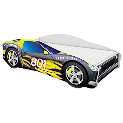 ACMA Lit Voiture Enfant 140x70 cm Modèle 6 avec Matelas et Sommier à Lattes Lit Junior Voiture pour Garçon, Lit Enfant Design Voiture pour Chambre d’Enfant avec Barrière de Sécurité - Publicité ACMA Lit Voiture Enfant 140x70 cm Modèle 6 avec Matelas et Sommier à Lattes Lit Junior Voiture pour Garçon, Lit Enfant Design Voiture pour Chambre d’Enfant avec Barrière de Sécurité - Publicité