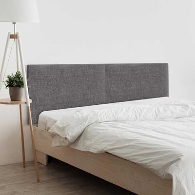 DHOME Tête de lit en Lin Naturel uni tapissée Chambre à Coucher Moderne Top Trending (Gris Foncé, 180cm Double (Lits 180/190)) - Publicité DHOME Tête de lit en Lin Naturel uni tapissée Chambre à Coucher Moderne Top Trending (Gris Foncé, 180cm Double (Lits 180/190)) - Publicité