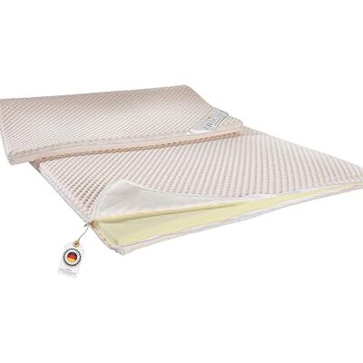 PROCAVE Surmatelas en Mousse Froide avec Housse à Picots Double Face., Mousse, weiß, 150 x 200 cm - Publicité PROCAVE Surmatelas en Mousse Froide avec Housse à Picots Double Face., Mousse, weiß, 150 x 200 cm - Publicité