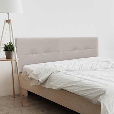 DHOME Tête de lit en Lin Naturel avec Boutons Tête de lit capitonnée Chambre à Coucher Moderne Top Trending (Lino Beige, 220cm Double (200)) - Publicité DHOME Tête de lit en Lin Naturel avec Boutons Tête de lit capitonnée Chambre à Coucher Moderne Top Trending (Lino Beige, 220cm Double (200)) - Publicité