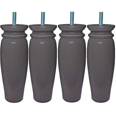 Margot 3700527828305 Royal Rustique Lot de 4 Pieds de lit Bois Gris Taupe Hauteur 15 cm - Publicité Margot 3700527828305 Royal Rustique Lot de 4 Pieds de lit Bois Gris Taupe Hauteur 15 cm - Publicité