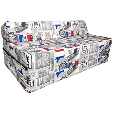 Natalia Spzoo Matelas Pliant Sofa pour Adultes et Enfants, Choix des Couleurs 200 cm de Long (Paris) - Publicité Natalia Spzoo Matelas Pliant Sofa pour Adultes et Enfants, Choix des Couleurs 200 cm de Long (Paris) - Publicité