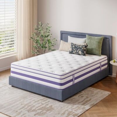Vesgantti Matelas 120x190cm, 26cm Épaisseur, Matelas à Ressorts ensachés Indépendant, Hybride Mousse à Mémoire de Forme et Gel, Fermeté Moyenne, Soulagement des Points de Pression, Oeko-tex - Publicité Vesgantti Matelas 120x190cm, 26cm Épaisseur, Matelas à Ressorts ensachés Indépendant, Hybride Mousse à Mémoire de Forme et Gel, Fermeté Moyenne, Soulagement des Points de Pression, Oeko-tex - Publicité