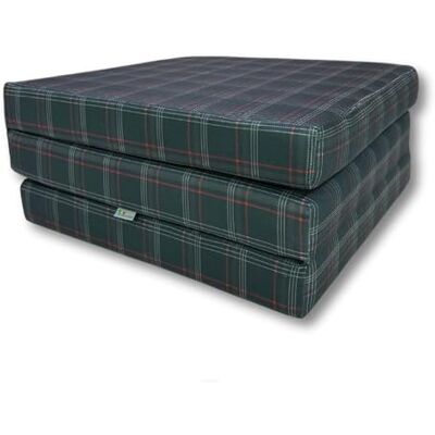 FORTISLINE Matelas pliant au motif à carreaux VW-GTI XM 195 x 60 x 9 cm Idéal pour le camping et les lits d'invités - Publicité FORTISLINE Matelas pliant au motif à carreaux VW-GTI XM 195 x 60 x 9 cm Idéal pour le camping et les lits d'invités - Publicité