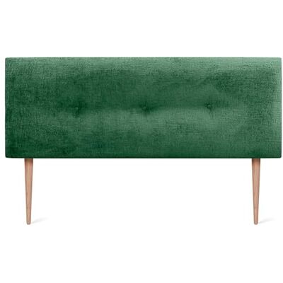 DHOME Tête de lit en Laine Naturelle avec Boutons et Pieds Tête de lit tapissée Chambre à Coucher Literie tapissée Winter Luxury (Laine Verte, 145x105cm (140/135)) - Publicité DHOME Tête de lit en Laine Naturelle avec Boutons et Pieds Tête de lit tapissée Chambre à Coucher Literie tapissée Winter Luxury (Laine Verte, 145x105cm (140/135)) - Publicité