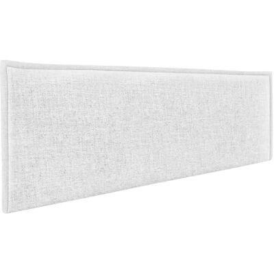 Dhome - Cabecero de Lino Natural Liso con Ribete - Blanco - Publicité Dhome - Cabecero de Lino Natural Liso con Ribete - Blanco - Publicité