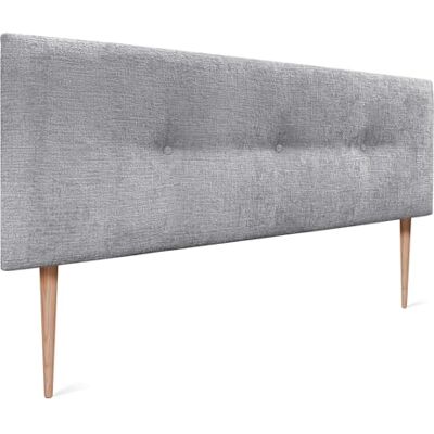 DHOME Tête de lit en Laine Naturelle avec Boutons Tête de lit tapissée Chambre à Coucher Literie tapissée Winter Luxury (Leine Gris Clair, 145x105cm (140/135)) - Publicité DHOME Tête de lit en Laine Naturelle avec Boutons Tête de lit tapissée Chambre à Coucher Literie tapissée Winter Luxury (Leine Gris Clair, 145x105cm (140/135)) - Publicité