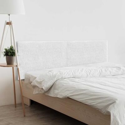 DHOME Tête de lit en Lin Naturel uni tapissée Chambre à Coucher Moderne Top Trending (Blanc, 180cm Double (Lits 180/190)) - Publicité DHOME Tête de lit en Lin Naturel uni tapissée Chambre à Coucher Moderne Top Trending (Blanc, 180cm Double (Lits 180/190)) - Publicité