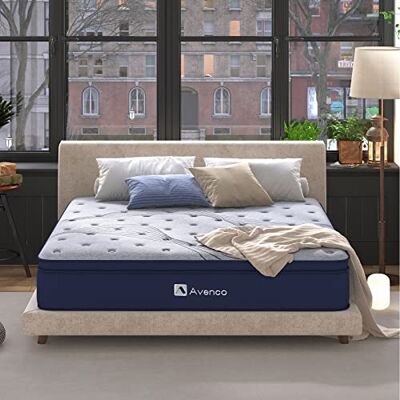 Avenco CertiPUR-US Matelas Simple à Ressorts ensachés Hybride en Mousse de Bambou Inclus 90 x 190 x 24 cm - Publicité Avenco CertiPUR-US Matelas Simple à Ressorts ensachés Hybride en Mousse de Bambou Inclus 90 x 190 x 24 cm - Publicité