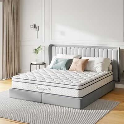 Vesgantti Matelas 80x200cm, 26cm Épaisseur, Matelas à Ressorts Ensachés Indépendant, Multicouches Extra Confort 7 Zones, Ferme Moyenne, Orthopédique, Oko-Tex (H3, Box-Top) - Publicité Vesgantti Matelas 80x200cm, 26cm Épaisseur, Matelas à Ressorts Ensachés Indépendant, Multicouches Extra Confort 7 Zones, Ferme Moyenne, Orthopédique, Oko-Tex (H3, Box-Top) - Publicité