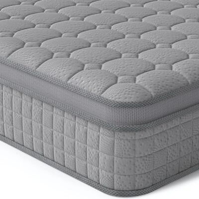 Vesgantti Matelas Hybride 100 x 200 cm H3-7 Zones Décompression Matelas orthopédique à Ressorts ensachés Certifié Oeko-Tex Respirant (30 cm Tight Top, Gris) - Publicité Vesgantti Matelas Hybride 100 x 200 cm H3-7 Zones Décompression Matelas orthopédique à Ressorts ensachés Certifié Oeko-Tex Respirant (30 cm Tight Top, Gris) - Publicité