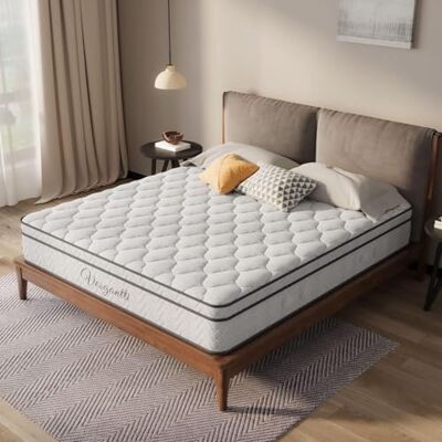 Vesgantti Matelas 90x200cm, 26cm Épaisseur, Matelas à Ressorts Ensachés Indépendant, Multicouches Extra Confort 7 Zones, Ferme Moyenne, Orthopédique, Oeko-tex (H3, Box-Top) - Publicité Vesgantti Matelas 90x200cm, 26cm Épaisseur, Matelas à Ressorts Ensachés Indépendant, Multicouches Extra Confort 7 Zones, Ferme Moyenne, Orthopédique, Oeko-tex (H3, Box-Top) - Publicité