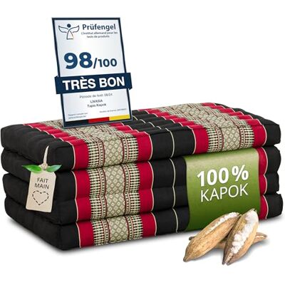 Livasia Matelas Pliable Durable en kapok 200x80x8cm Matelas d’invité, Matelas Pliable pour camionnette, Tapis de Yoga, Lit d’invité Pliable, Chaise Longue pour Le Jardin et Le Balcon (Noir/Rouge) - Publicité Livasia Matelas Pliable Durable en kapok 200x80x8cm Matelas d’invité, Matelas Pliable pour camionnette, Tapis de Yoga, Lit d’invité Pliable, Chaise Longue pour Le Jardin et Le Balcon (Noir/Rouge) - Publicité
