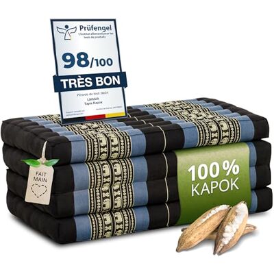 Livasia Matelas pliable durable en kapok 200x80x8cm Matelas d’invité, Matelas pliable pour camionnette, Tapis de yoga, Lit d’invité pliable, Chaise longue pour le jardin et le balcon (Bleu/Éléphants) - Publicité Livasia Matelas pliable durable en kapok 200x80x8cm Matelas d’invité, Matelas pliable pour camionnette, Tapis de yoga, Lit d’invité pliable, Chaise longue pour le jardin et le balcon (Bleu/Éléphants) - Publicité