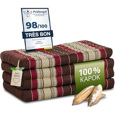 Livasia Matelas Pliable Durable en kapok 200x80x8cm Matelas d’invité, Matelas Pliable pour camionnette, Tapis de Yoga, Lit d’invité Pliable, Chaise Longue pour Le Jardin et Le Balcon (Bordeaux) - Publicité Livasia Matelas Pliable Durable en kapok 200x80x8cm Matelas d’invité, Matelas Pliable pour camionnette, Tapis de Yoga, Lit d’invité Pliable, Chaise Longue pour Le Jardin et Le Balcon (Bordeaux) - Publicité