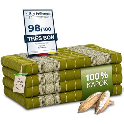 Livasia Matelas Pliable Durable en kapok 200x80x8cm Matelas d’invité, Matelas Pliable pour camionnette, Tapis de Yoga, Lit d’invité Pliable, Chaise Longue pour Le Jardin et Le Balcon (Vert) - Publicité Livasia Matelas Pliable Durable en kapok 200x80x8cm Matelas d’invité, Matelas Pliable pour camionnette, Tapis de Yoga, Lit d’invité Pliable, Chaise Longue pour Le Jardin et Le Balcon (Vert) - Publicité