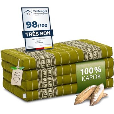 Livasia Matelas pliable durable en kapok 200x80x8cm Matelas d’invité, Matelas pliable pour camionnette, Tapis de yoga, Lit d’invité pliable, Chaise longue pour le jardin et le balcon (Vert/Éléphants) - Publicité Livasia Matelas pliable durable en kapok 200x80x8cm Matelas d’invité, Matelas pliable pour camionnette, Tapis de yoga, Lit d’invité pliable, Chaise longue pour le jardin et le balcon (Vert/Éléphants) - Publicité
