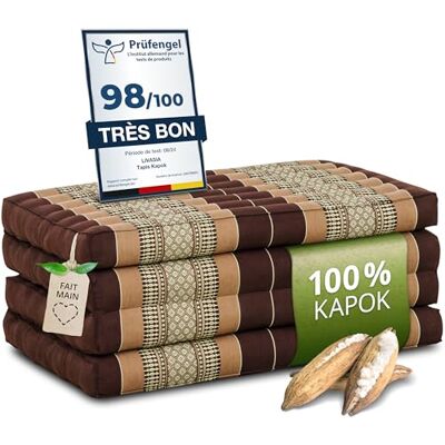 Livasia Matelas Pliable Durable en kapok 200x80x8cm Matelas d’invité, Matelas Pliable pour camionnette, Tapis de Yoga, Lit d’invité Pliable, Chaise Longue pour Le Jardin et Le Balcon (Marron) - Publicité Livasia Matelas Pliable Durable en kapok 200x80x8cm Matelas d’invité, Matelas Pliable pour camionnette, Tapis de Yoga, Lit d’invité Pliable, Chaise Longue pour Le Jardin et Le Balcon (Marron) - Publicité