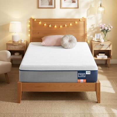 VASAGLE Matelas 90 x 190 cm, Matelas 1 Personne, Mousse à Mémoire de Forme Gel, Soutien Mi-Ferme sur 7 Zones, Housse Respirante, Amovible et Lavable en Machine, 20 cm d’Épaisseur, Bleu RMZ121QZ01 - Publicité VASAGLE Matelas 90 x 190 cm, Matelas 1 Personne, Mousse à Mémoire de Forme Gel, Soutien Mi-Ferme sur 7 Zones, Housse Respirante, Amovible et Lavable en Machine, 20 cm d’Épaisseur, Bleu RMZ121QZ01 - Publicité