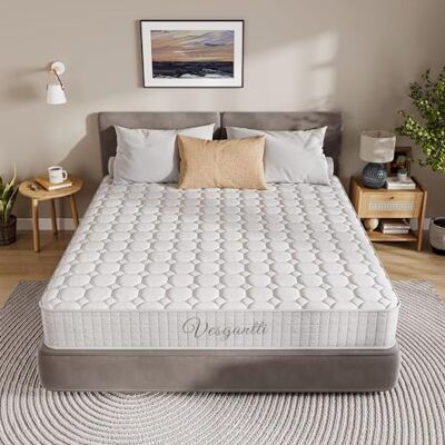 Vesgantti Matelas 140x190cm, 24cm Épaisseur, Matelas à Ressorts ensachés Indépendant, Confort 7 Zones de dureté H3, Soutien Parfait, Respirant, Oeko-tex (Blanc, Tight Top) - Publicité Vesgantti Matelas 140x190cm, 24cm Épaisseur, Matelas à Ressorts ensachés Indépendant, Confort 7 Zones de dureté H3, Soutien Parfait, Respirant, Oeko-tex (Blanc, Tight Top) - Publicité