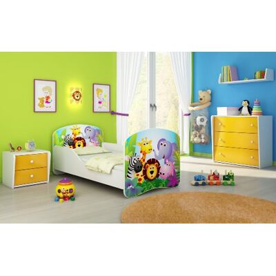 ACMA I Lit Enfant Junior Sommier à Lattes Matelas sommier Gratuite Meubles pour Enfants (01 Zoo, 160 x 80 cm) - Publicité ACMA I Lit Enfant Junior Sommier à Lattes Matelas sommier Gratuite Meubles pour Enfants (01 Zoo, 160 x 80 cm) - Publicité
