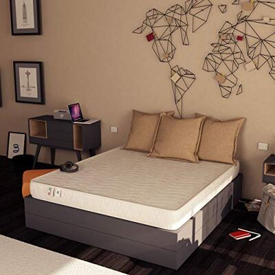 Baldiflex Matelas 140x190 cm Easy 18, Épaisseur 18 cm, Mousse, Hypoallérgenique, Respirante, Revêtement Coton Orthopédique - Publicité Baldiflex Matelas 140x190 cm Easy 18, Épaisseur 18 cm, Mousse, Hypoallérgenique, Respirante, Revêtement Coton Orthopédique - Publicité