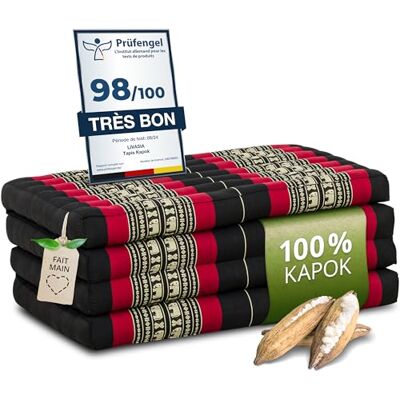 Livasia Matelas pliable durable en kapok 200x80x8cm Matelas d’invité, Matelas pliable pour camionnette, Tapis de yoga, Lit d’invité pliable, Chaise longue pour le jardin et le balcon (Noir/Éléphants) - Publicité Livasia Matelas pliable durable en kapok 200x80x8cm Matelas d’invité, Matelas pliable pour camionnette, Tapis de yoga, Lit d’invité pliable, Chaise longue pour le jardin et le balcon (Noir/Éléphants) - Publicité