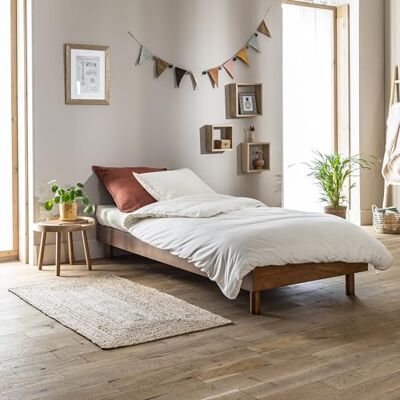 Terre de Nuit Sommier kit en Bois Massif Noisette 90x190 - Publicité Terre de Nuit Sommier kit en Bois Massif Noisette 90x190 - Publicité