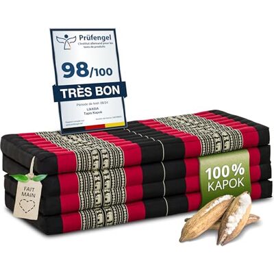Livasia Matelas Pliable Durable en kapok 200x110x8cm Matelas d’invité Large, Matelas Pliable, Tapis de Yoga, Lit d’invité, Chaise Longue pour Le Jardin et Le Balcon (Noir/Éléphants) - Publicité Livasia Matelas Pliable Durable en kapok 200x110x8cm Matelas d’invité Large, Matelas Pliable, Tapis de Yoga, Lit d’invité, Chaise Longue pour Le Jardin et Le Balcon (Noir/Éléphants) - Publicité