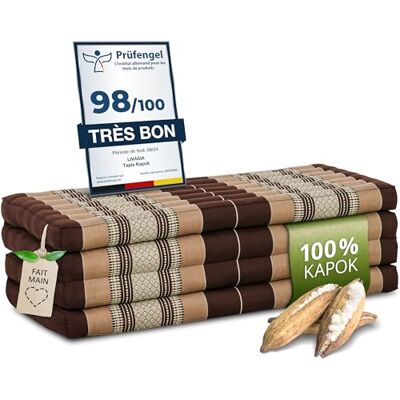 Livasia Matelas Pliable Durable en kapok 200x110x8cm Matelas d’invité Large, Matelas Pliable, Tapis de Yoga, Lit d’invité, Chaise Longue pour Le Jardin et Le Balcon (Marron) - Publicité Livasia Matelas Pliable Durable en kapok 200x110x8cm Matelas d’invité Large, Matelas Pliable, Tapis de Yoga, Lit d’invité, Chaise Longue pour Le Jardin et Le Balcon (Marron) - Publicité