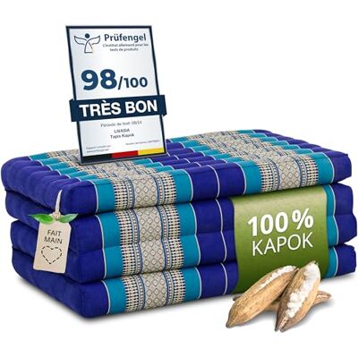 Livasia Matelas Pliable Durable en kapok 200x80x8cm Matelas d’invité, Matelas Pliable pour camionnette, Tapis de Yoga, Lit d’invité Pliable, Chaise Longue pour Le Jardin et Le Balcon (Bleu) - Publicité Livasia Matelas Pliable Durable en kapok 200x80x8cm Matelas d’invité, Matelas Pliable pour camionnette, Tapis de Yoga, Lit d’invité Pliable, Chaise Longue pour Le Jardin et Le Balcon (Bleu) - Publicité