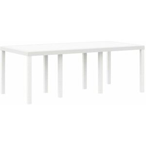 Table de Jardin Blanche 200x100x73 cm Vidaxl - Table de Jardin - Publicité Table de Jardin Blanche 200x100x73 cm Vidaxl - Table de Jardin - Publicité